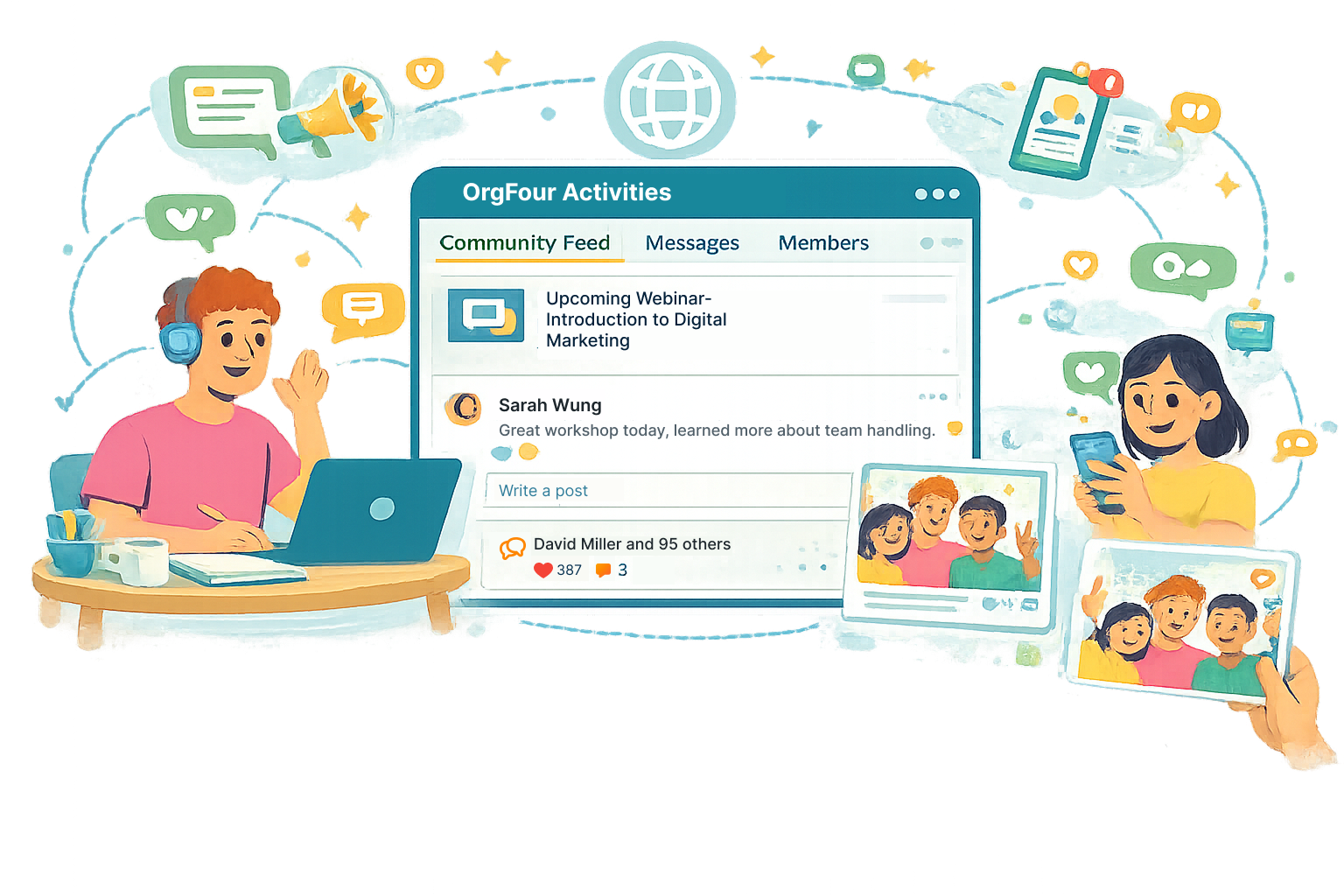 Transcript For Community Activity OrgFour Community Engagement Platform